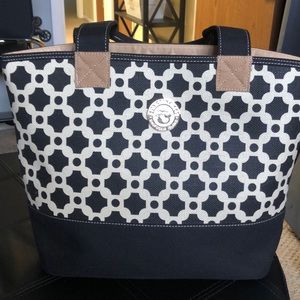 Spartina 449 Black and White Tote